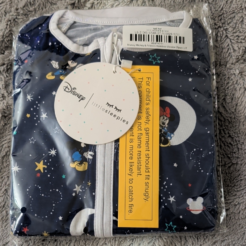 Little Sleepies Disney Mickey And Friend's Zippy 2T